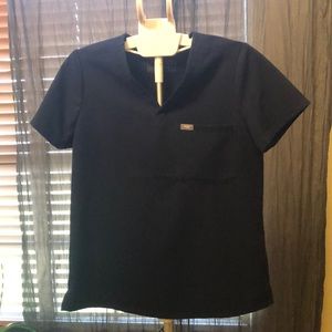 Figs Navy Small Scrub TOP